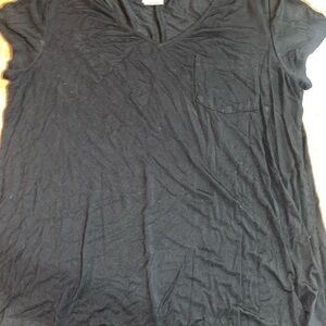 Black V-Neck T-Shirt